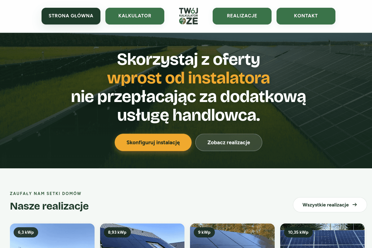Twój Kalkulator OZE
