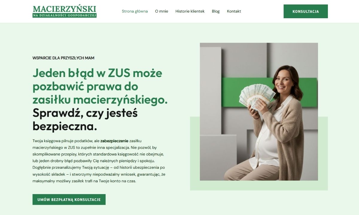 Macierzyński na działalności gospodarczej