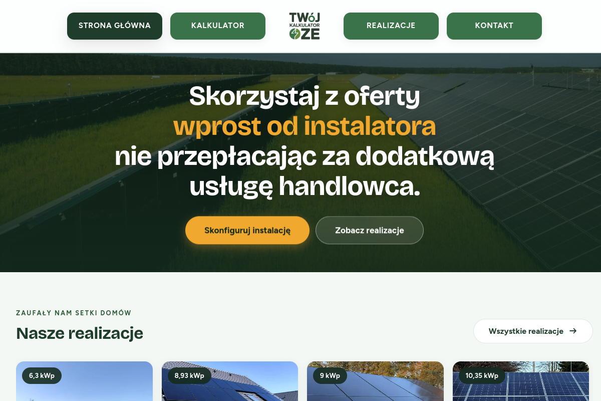 Twój Kalkulator OZE